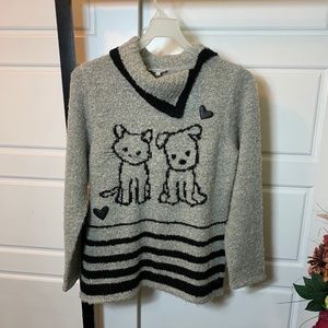 Nice sweater ''Marie Claire'' gray and black pitou kitty (3=20%less)